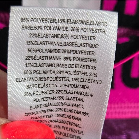 Zumba Never Stop Shinin' Ankle Leggings Violet Shiny Fitness Booty Flattering XS - Picture 8 of 9